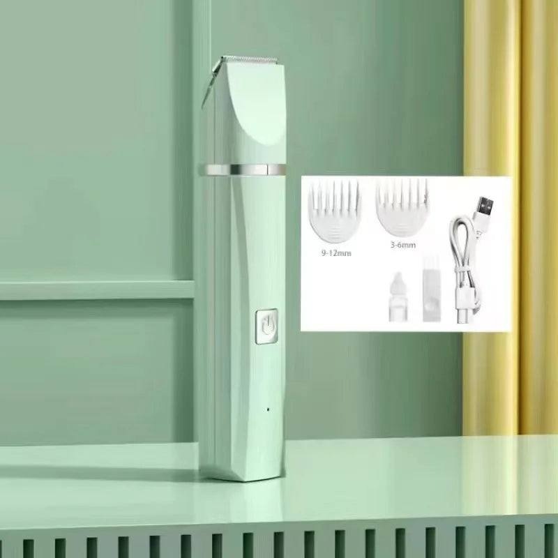 Pet Grooming Clippers for Dogs Cats Quiet Electric Trimmer with Rechargeable Battery Safe Stainless Steel Blade for Home