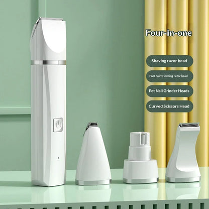 Pet Grooming Clippers for Dogs Cats Quiet Electric Trimmer with Rechargeable Battery Safe Stainless Steel Blade for Home