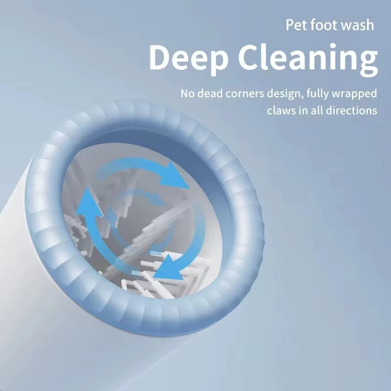 Automatic Electric Pet Paw Cleaner Portable Low Noise Waterproof Foot Washing Cup for Small Medium Pets